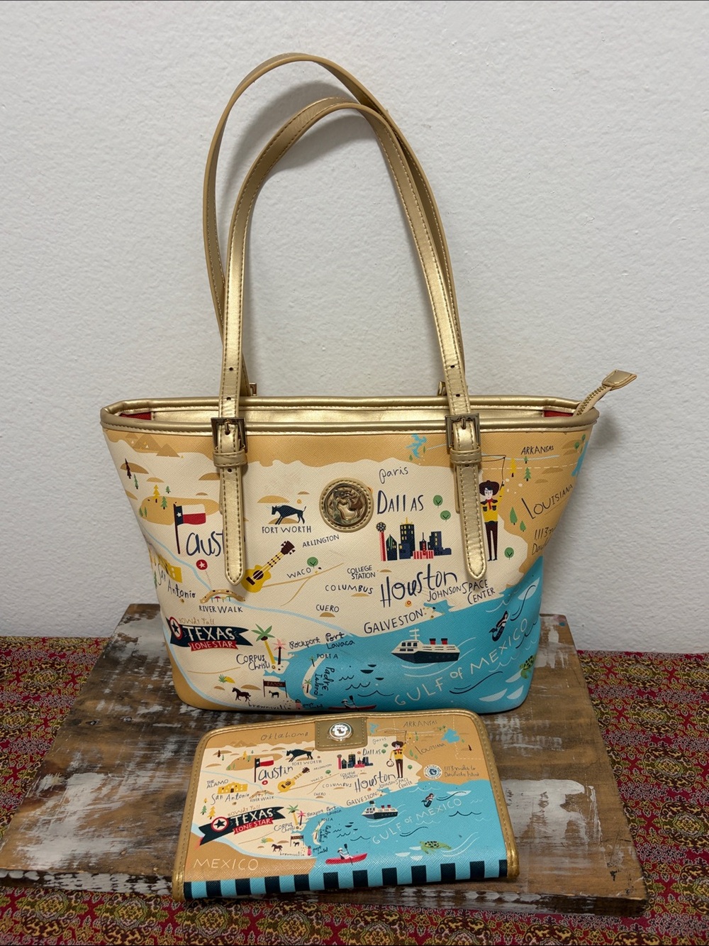 Spartina 449 Texas Tote & Wallet Set - Great Condition